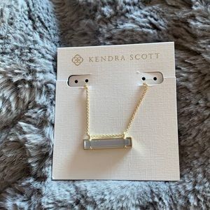 Silver and gold rectangle Kendra Scott Pendant